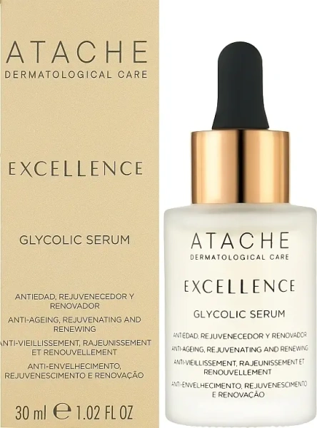 Атравматична всесезонна сироватка-пілінг / Excellence Glycolic Serum / Atache