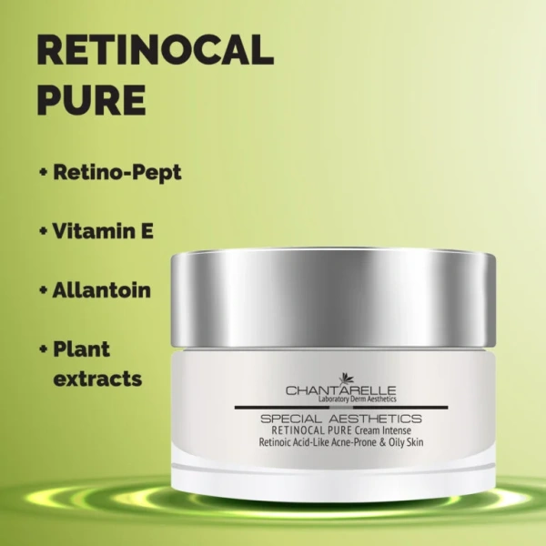Нічний крем з ретиноєвою кислотою / RETINOCAL PURE Cream Intense Retinoic Acid-Like Acne-Prone & Oily Skin / Chantarelle купить