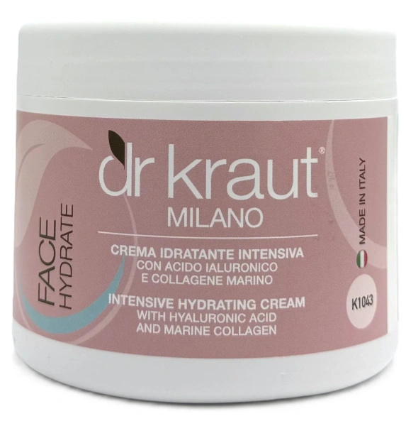 Інтенсивний зволожуючий крем з гіалуроновою кислотою / Intensive hydrating cream with hyaluronic acid and marine collagen / Dr.Kraut купить