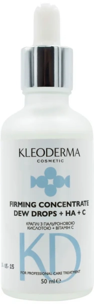 Краплі з гіалуроновою кислотою + вітамін С / Firming concentrate Dew drops + HA+C / KleoDerma