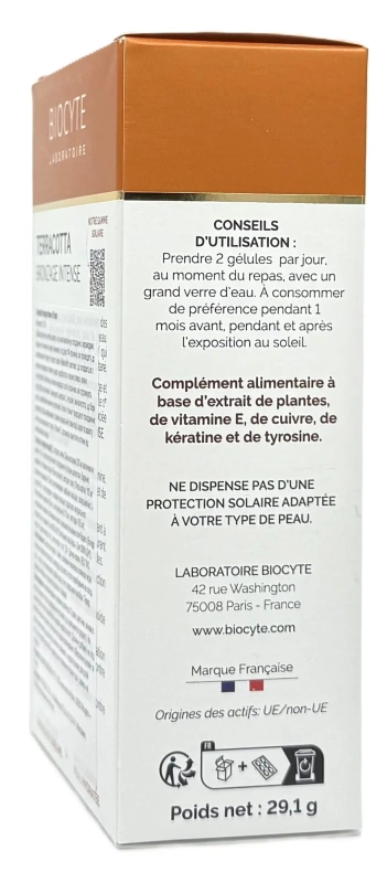 Активатор загара, сохраняет молодость кожи / TERRACOTTA BRONZAGE INTENSE NEW / Biocyte купить