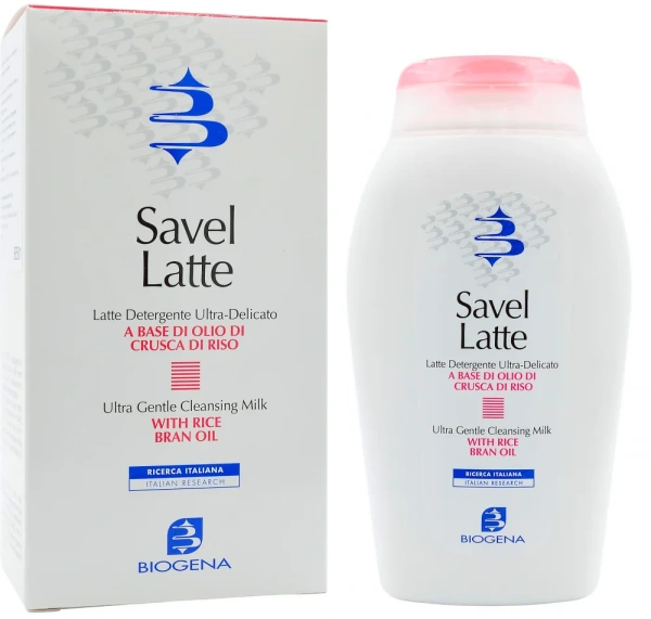 Очищуюче молочко з рисовими висівками / SAVEL LATTE / Biogena