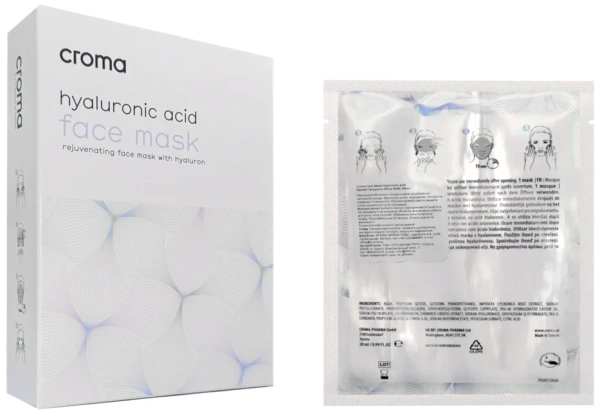 Неткана маска на основі гіалуронової кислоти / Face Mask With Hyaluronic Acid / Croma купить