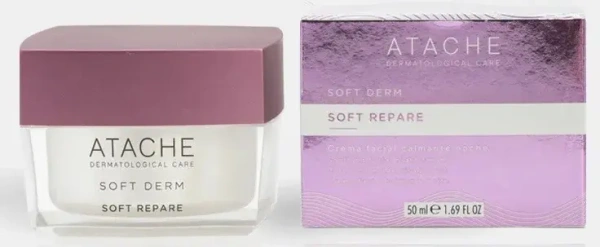 Нічний відновлюючий, антикуперозний крем / Soft Derm Soft Repare / Atache