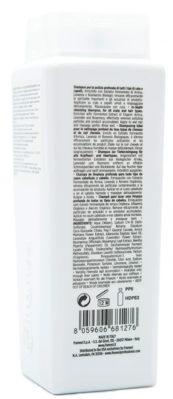 Шампунь для глубокого очищения / Morphosis Scalp Cleansing Shampoo / Framesi купить