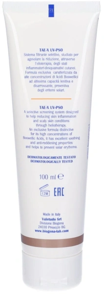 Сонцезахисний крем для шкіри з псоріазом / TAE X UV-PSO SPF 10 / Biogena купить