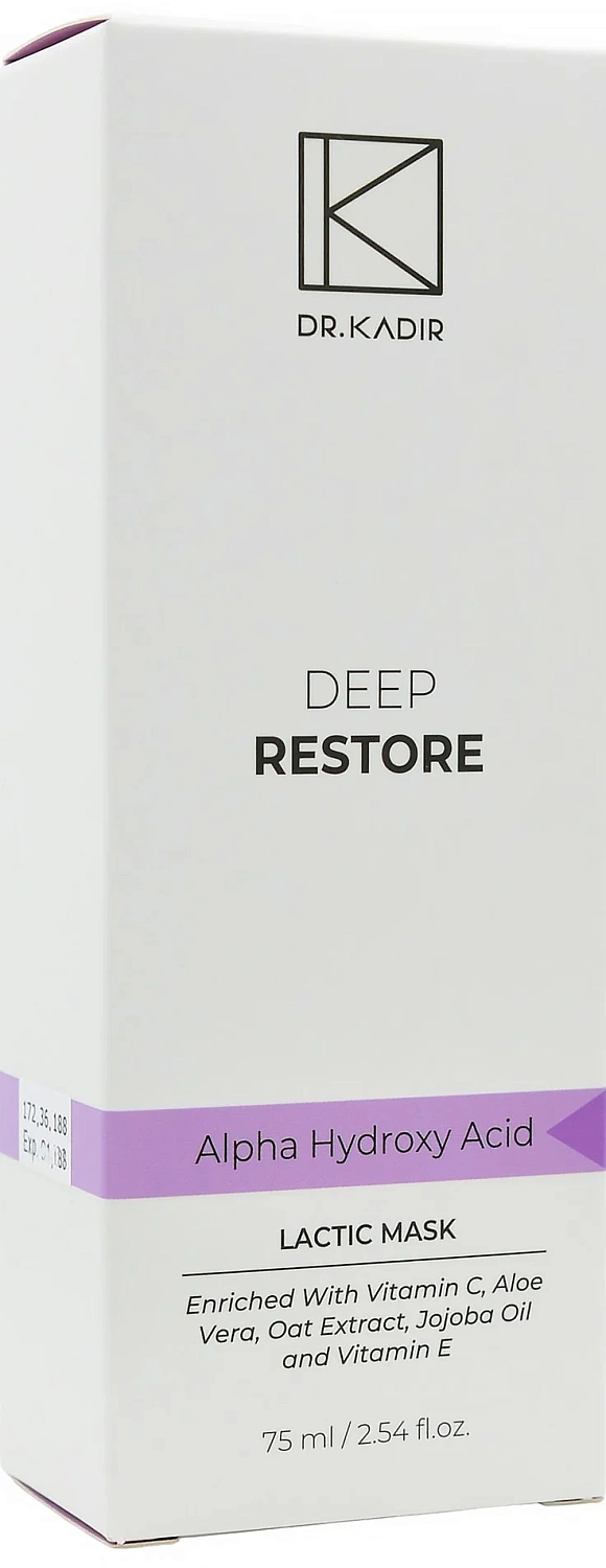 Маска глубокое восстановление / Deep Restore Lactic  Mask / Dr.Kadir