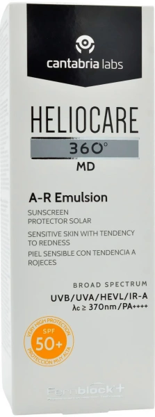 Сонцезахисна емульсія для шкіри схильної до почервоніння / MD A-R Emulsion SPF 50+ / Cantabria Labs купить
