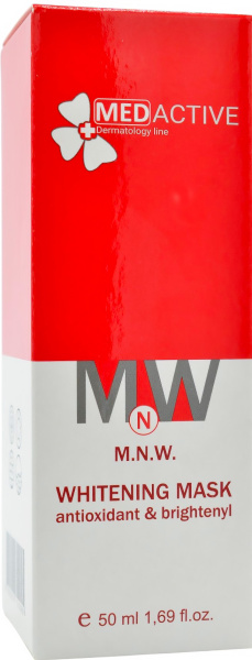 Антиоксидантна маска з освітлювальним ефектом / M.N.W. WHITENING MASK antioxidant & brightenyl ph – 6,0 – 7,0 /  Medactive купить