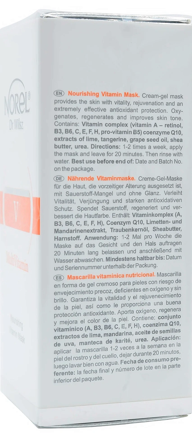 Поживна мультивітамінна маска / MultiVitamin – Nourishing vitamin mask / Norel