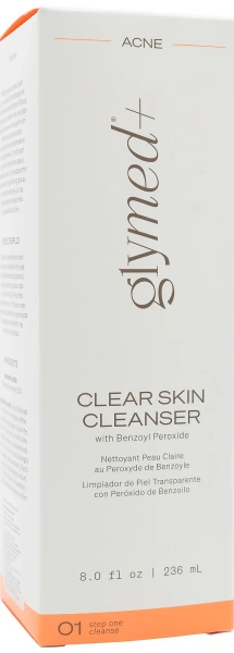 Лечебное гелевое очищение с бензоил пероксидом / Clear Skin Cleanser with Benzoyl Peroxide / GlyMed Plus купить