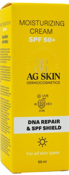 Зволожуючий крем із СПФ 50+ / Moisturising cream SPF 50+ / AG Skin купить