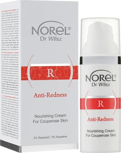Крем для сухої шкіри, куперозної та розацеа / Nourishing cream for couperose skin / Norel купить