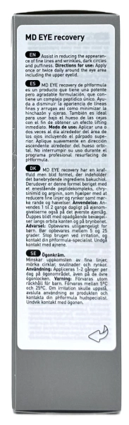 Восстановительный омолаживающий крем для век с пептидным комплексом / MD E.Y.E. recovery / pHformula купить