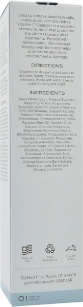 Очищувальний засіб для обличчя з вітаміном С / Vitamin C Cleanser / GlyMed Plus купить