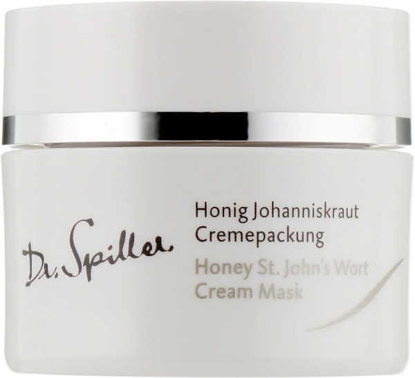 Увлажняющая и успокаивающая крем-маска с маслом зверобоя / HONEY ST. JOHN'S WORT CREAM MASK / Dr. Spiller купить
