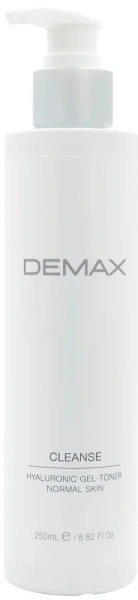 Гель-тонік для всіх типів шкіри з гіалуроновою кислотою / Gel tonic for normal skin / Demax
