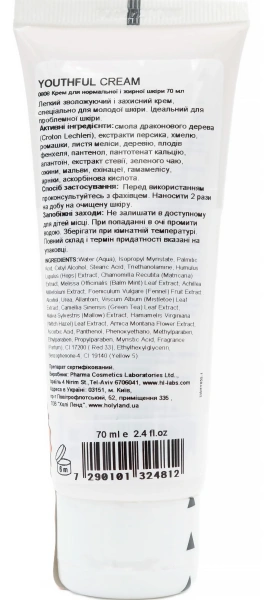 Крем для молодой жирной кожи / YOUTHFUL CREAM for normal to oily skin / Holy Land купить