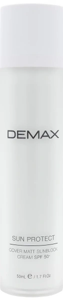 Солнцезащитный матирующий крем санблок с тоном SPF 50 / Demax купить