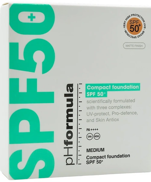 Компактна основа SPF50+ / Compact  Foundation SPF50+ / pHformula