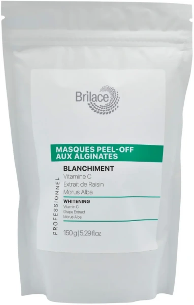 Відбілювальна альгінатна маска / Whitening algin peel-off mask / Brilace