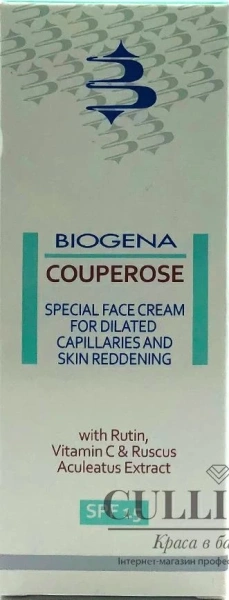 Дневной крем для кожи с покраснениями и расширенными капиллярами / COUPEROSE SPF15 / Biogena купить