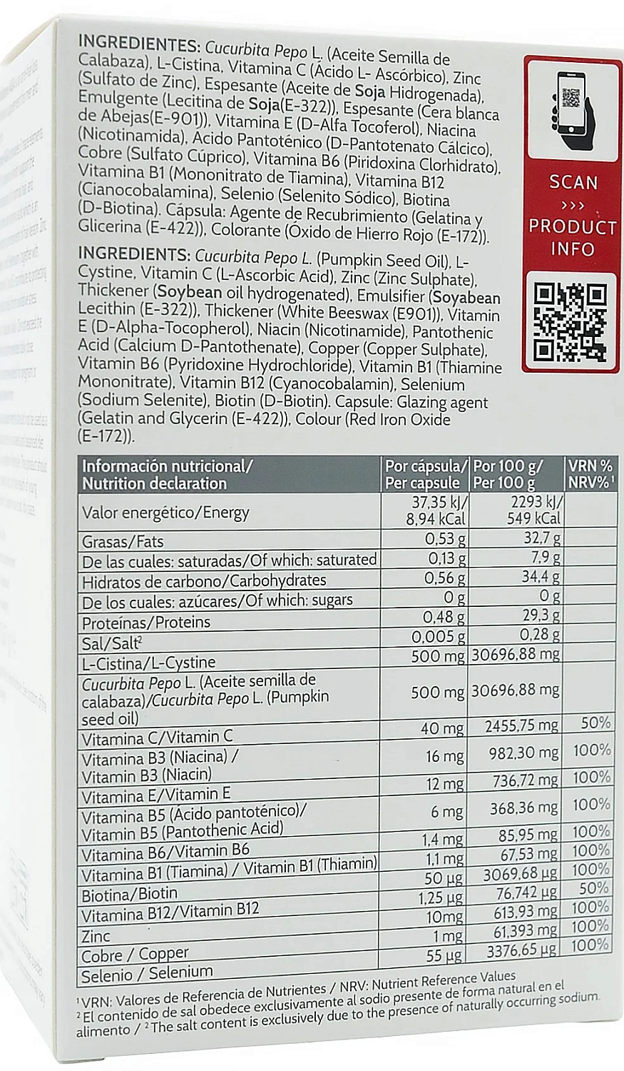 Капсулы для борьбы с хронической потерей волос /  IRALTONE AGA Capsules / Cantabria labs