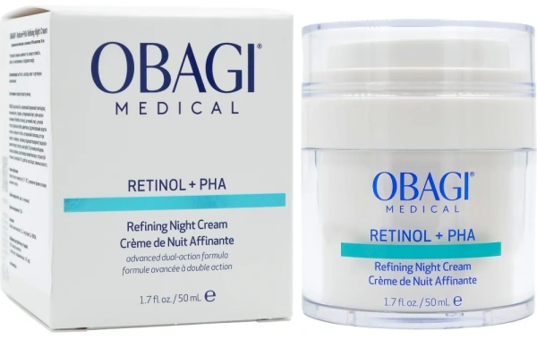 Нічний крем з ретинолом високої концентрації / Obagi Retinol + PHA Refining Night Cream / Obagi Medical