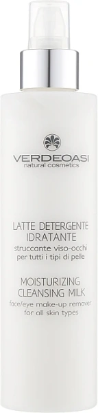 Увлажняющее очищающее молочко для лица и глаз / Moisturizing Cleansing Milk face/eye make-up remover / Verdeoasi купить