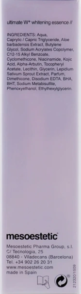 Ultimate W+ освітлююча сироватка / Ultimate W+  whitening essence / Mesoestetic купить