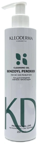 Гель з бензоїл пероксидом / Benzoyl Peroxide Cleansing Gel / KleoDerma купить