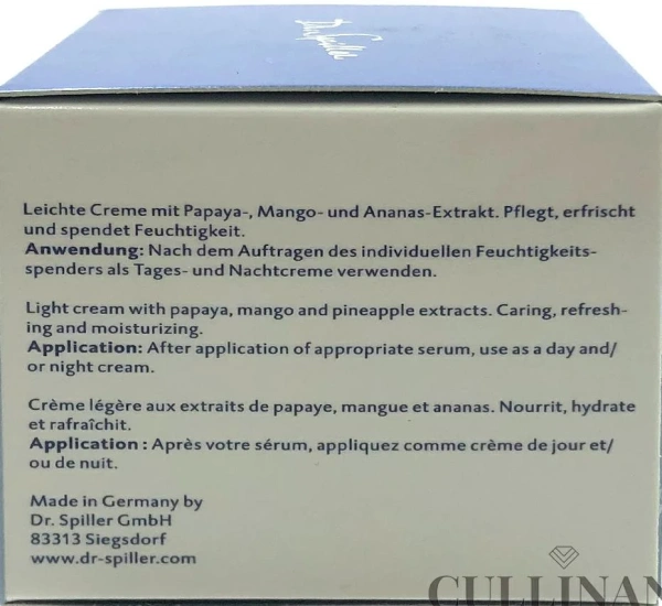 Легкий увлажняющий крем Fresh & Fruit / FRESH AND FRUIT MOISTURIZING CREAM / Dr. Spiller купить