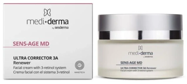 Регенеруючий омолоджуючий крем для обличчя / Renewing Facial Cream Sens-Age / Mediderma