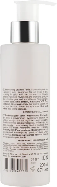 Мультивітамінний тонік / MultiVitamin – Illuminating Vitamin Tonic / Norel купить