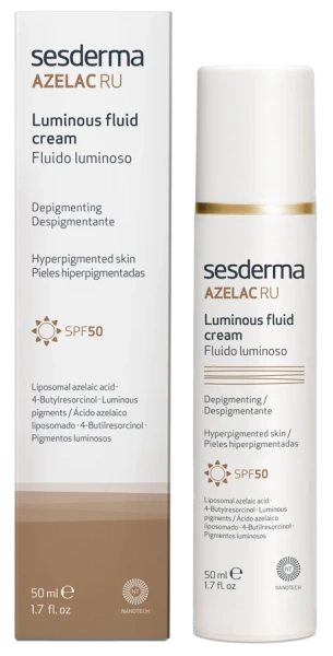 Флюїд для сяйва шкіри /  AZELAC RU SPF 50 Luminous Fluid / Sesderma купить
