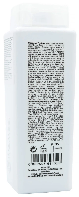 Шампунь проти лупи / Morphosis Purifying Shampoo / Framesi купить