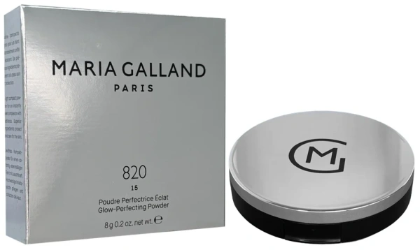 Компактна пудра у футлярі з дзеркалом, пухівкою / 820 GLOW PERFECTING POWDER / Maria Galland Paris купить