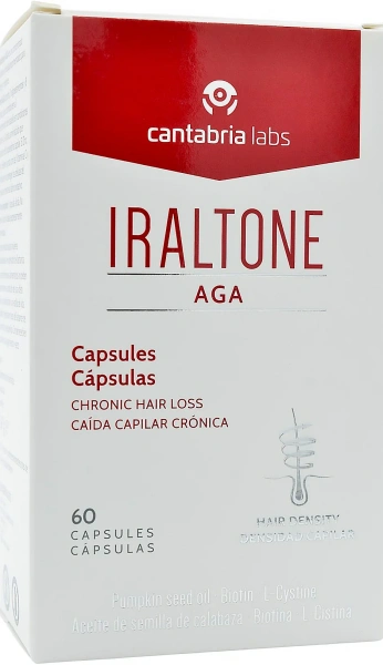 Капсули для боротьби з хронічною втратою волосся /  IRALTONE AGA Capsules / Cantabria labs купить