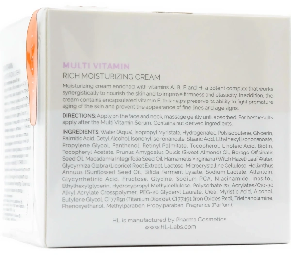 Увлажняющий крем с витаминами / MULTI VITAMIN RICH MOISTURIZING CREAM / Holy Land купить