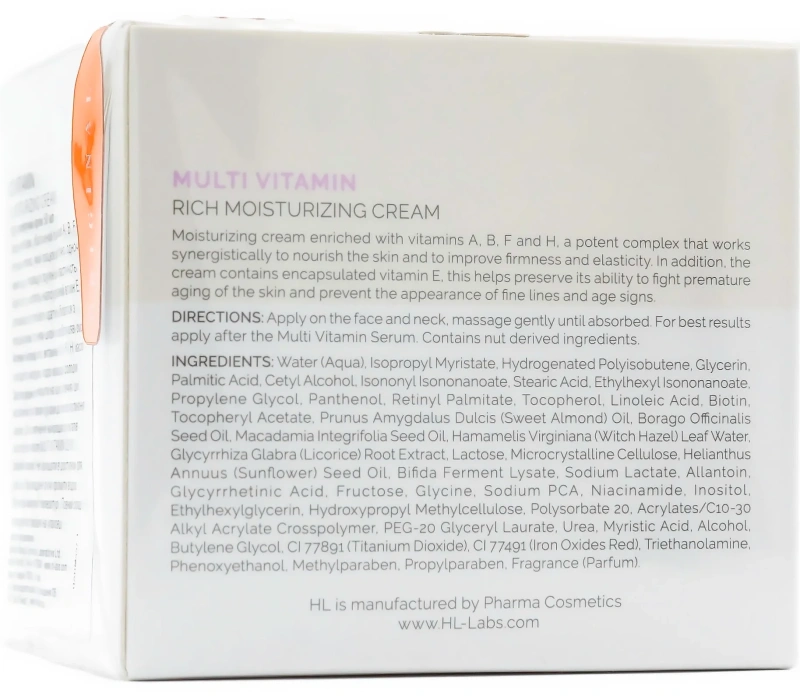 Увлажняющий крем с витаминами / MULTI VITAMIN RICH MOISTURIZING CREAM / Holy Land купить