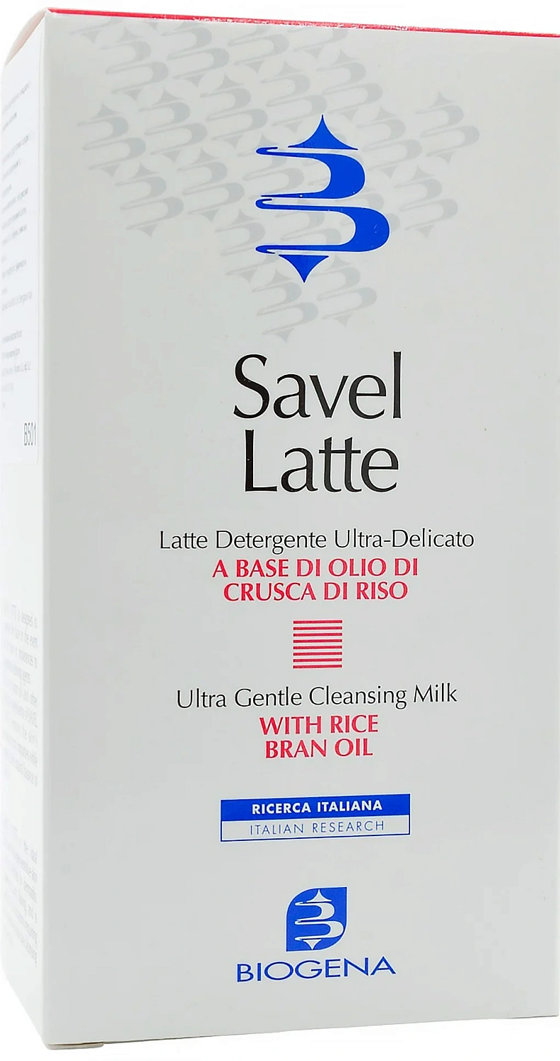 Очищуюче молочко з рисовими висівками / SAVEL LATTE / Biogena