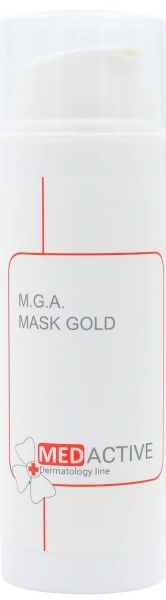 Універсальна маска Gold для обличчя та декольте / M.G.A. MASK GOLD universal face & decollete ph – 6,8 /  Medactive купить