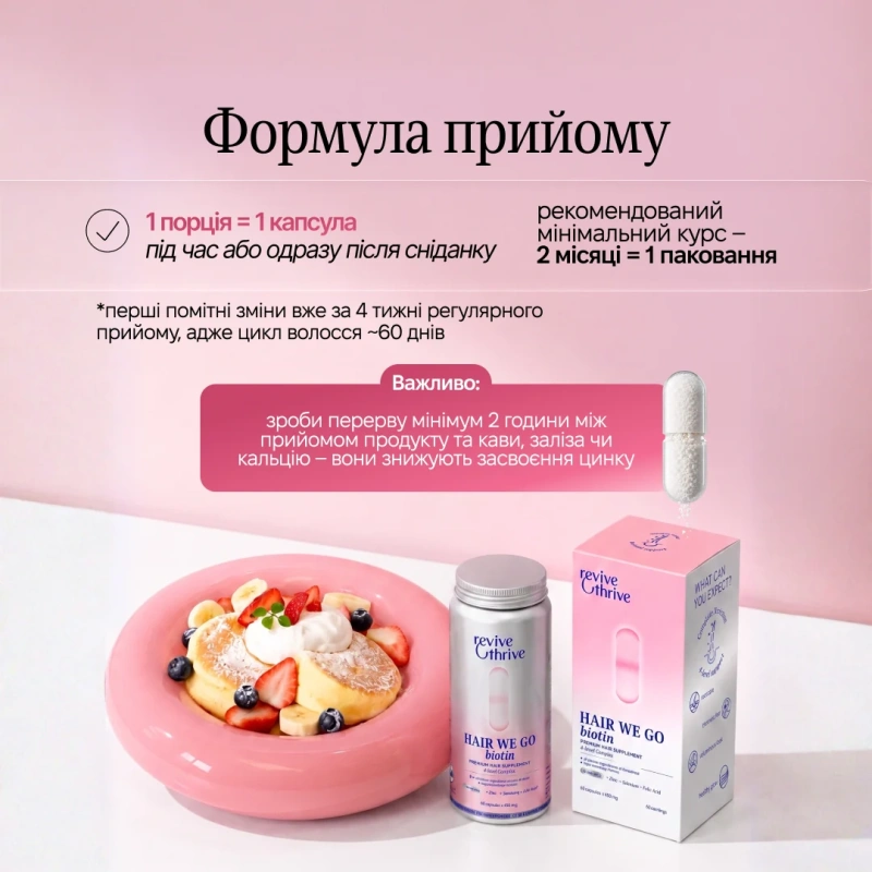 HAIR WE GO biotin – комплекс для волос / Revive & Thrive купить