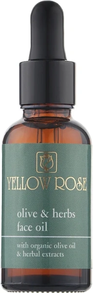 Живильне масло для обличчя з органічним оливковою олією / Olive & Herbs Oil / Yellow Rose купить
