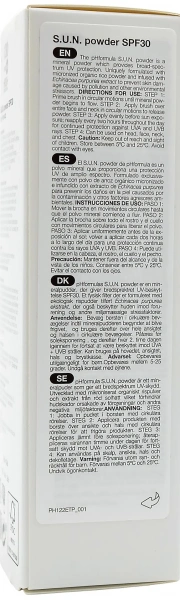 Солнцезащитная пудра / S.U.N. powder SPF 30 / pHformula купить