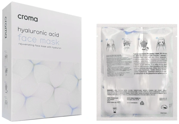 Нетканая маска на основе гиалуроновой кислоты / Face Mask With Hyaluronic Acid / Croma купить