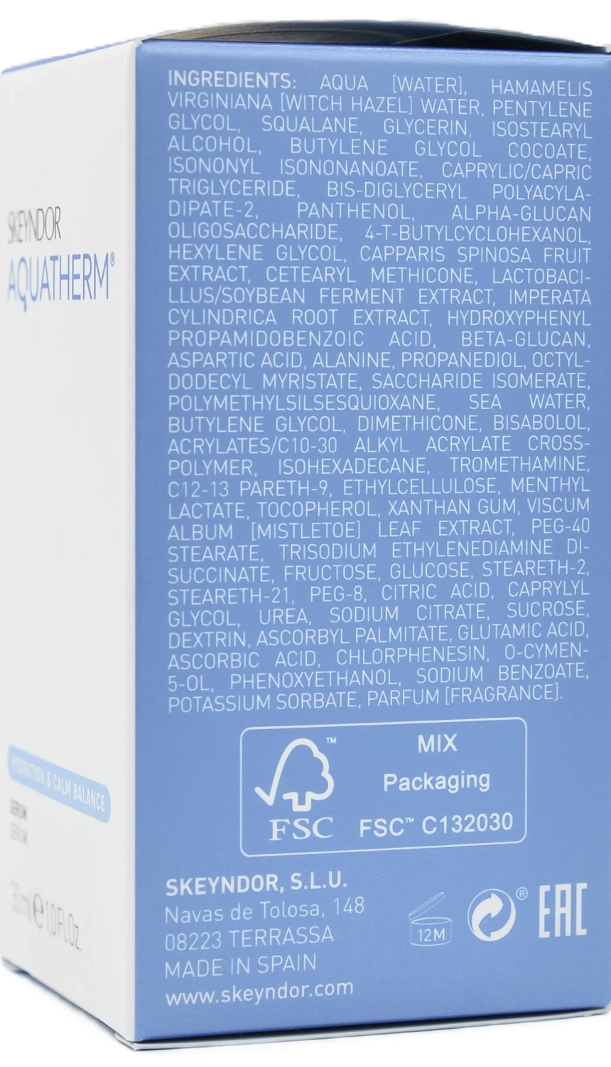 Сироватка для обличчя / Serum Aquatherm / Skeyndor