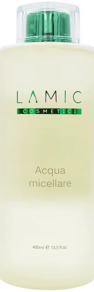 Міцелярна вода з гіалуроновою кислотою / «Acqua micellare» для бережной очистки кожи / Lamic Cosmetici