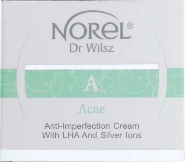 Легкий крем із кислотами LHA та іонами срібла / Anti-Acne cream with LHA and silver ions / Norel