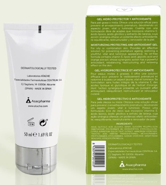 Крем-Гель Гидрозащитный Антиоксидантный 24ч. / C Vital Cream - Gel Oily & Combination Skin /  Atache купить